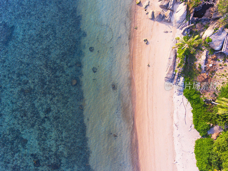 海滩地区鸟瞰图