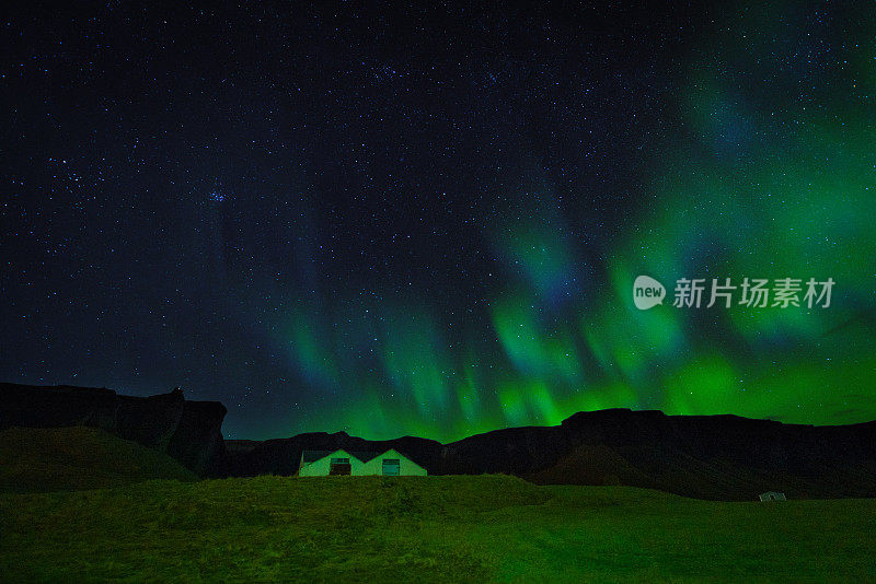 北极光,冰岛