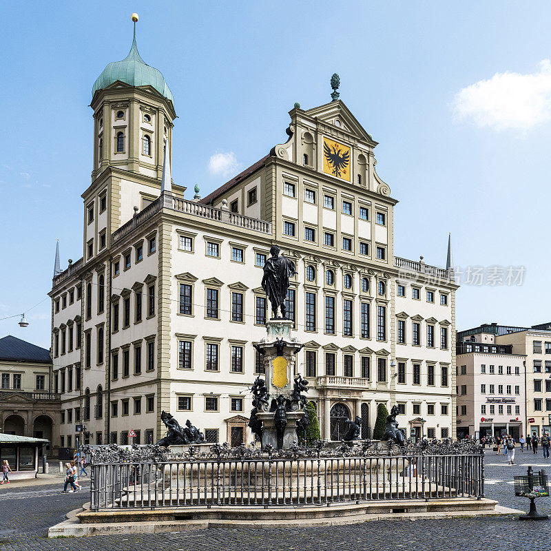 奥格斯堡市政厅和德国的圣彼得