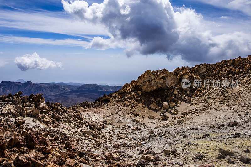 西班牙加那利群岛特内里费特内里费泰德国家公园埃尔泰德火山山顶