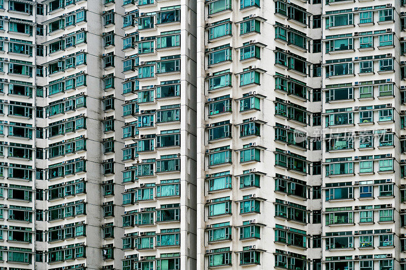 现代公寓建筑立面背景