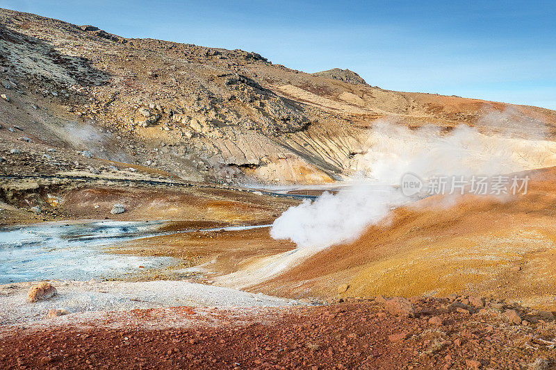 冰岛西南部Krysuvik火山热区