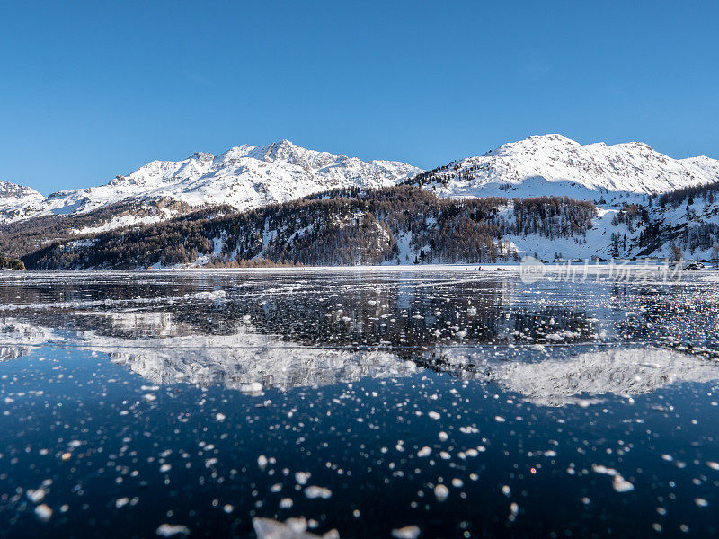 瑞士的冰湖和雪山