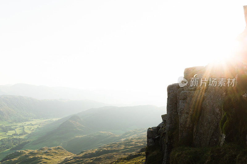 英格兰湖区:从派克·奥布里斯科到大langdale