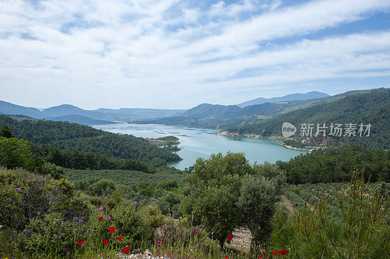 arapisti峡谷和Kemer大坝在Bozdogan，艾丁，土耳其