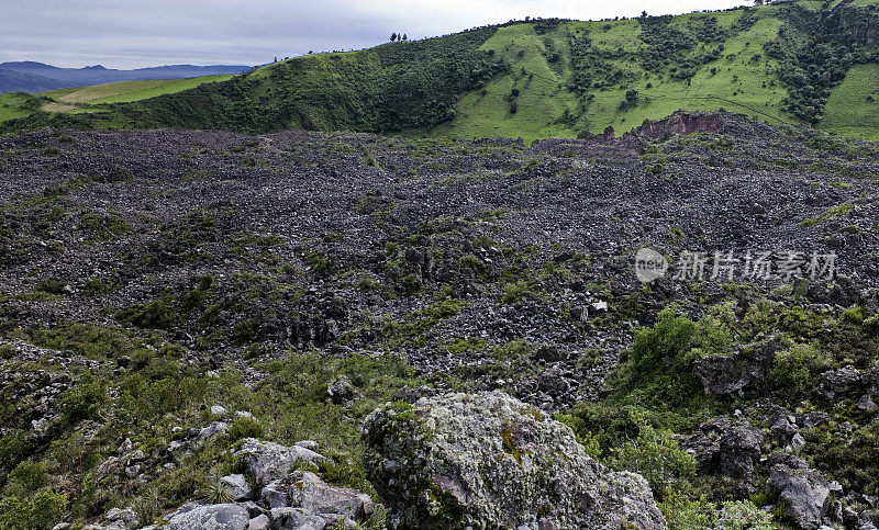 厄瓜多尔安蒂萨纳生态保护区的安蒂萨纳熔岩流