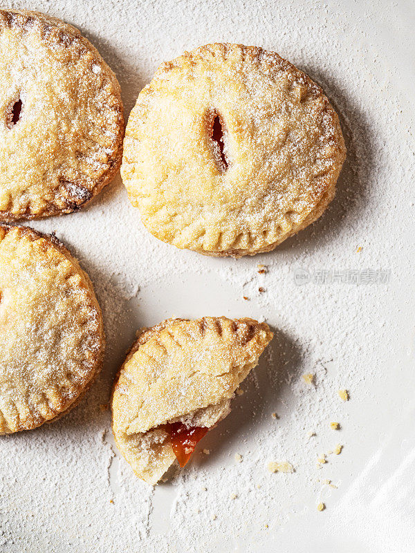 蜜桃派。Cookies.Shortbread。桃子饼干。派。小甜派