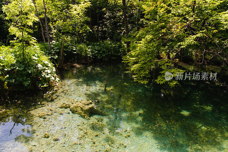 克罗地亚普利特维采湖国家公园的美景