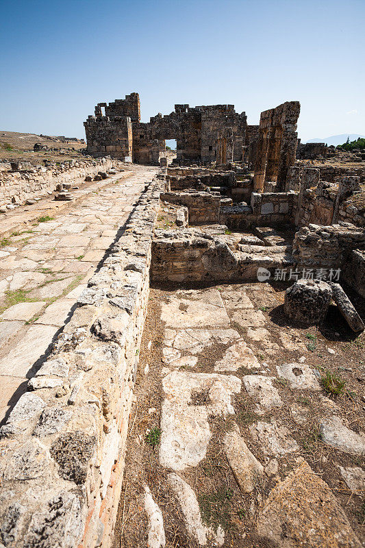 希拉波利斯古城在Pamukkale