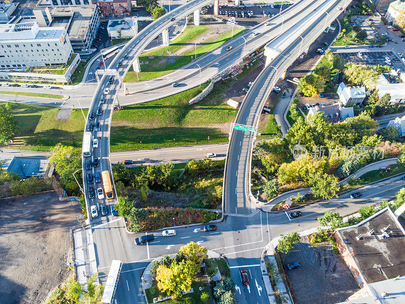 杜福林-蒙莫朗西公路鸟瞰图