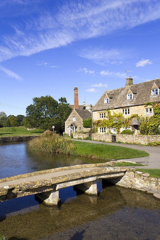 风景如画的Cotswolds-Lower屠杀