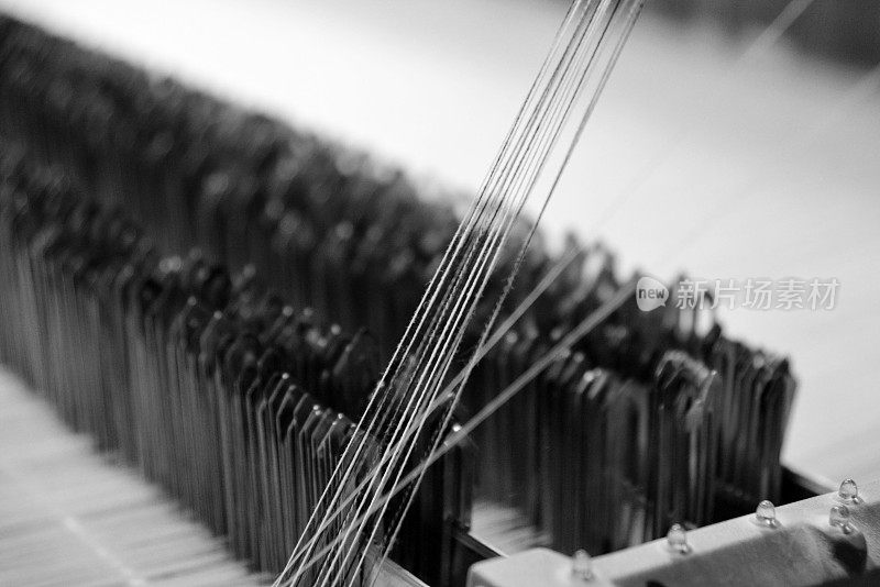 近距离的纺织生产针