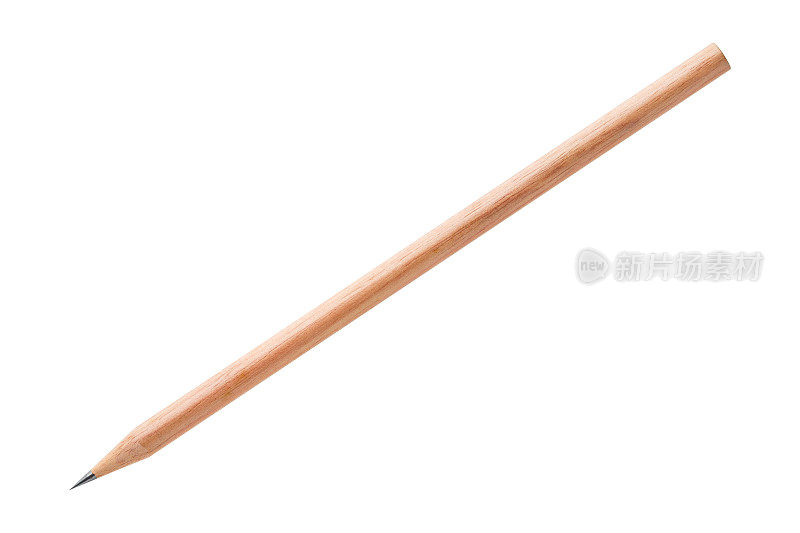 木头铅笔孤立在白色