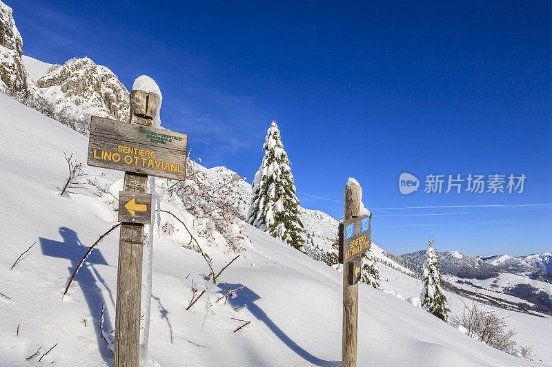 冬天，意大利的巴尔多山