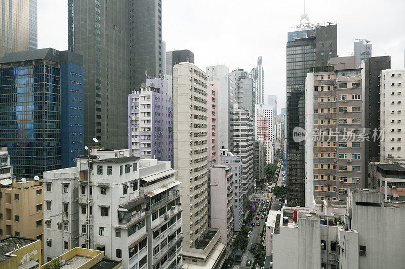 香港大厦及街道