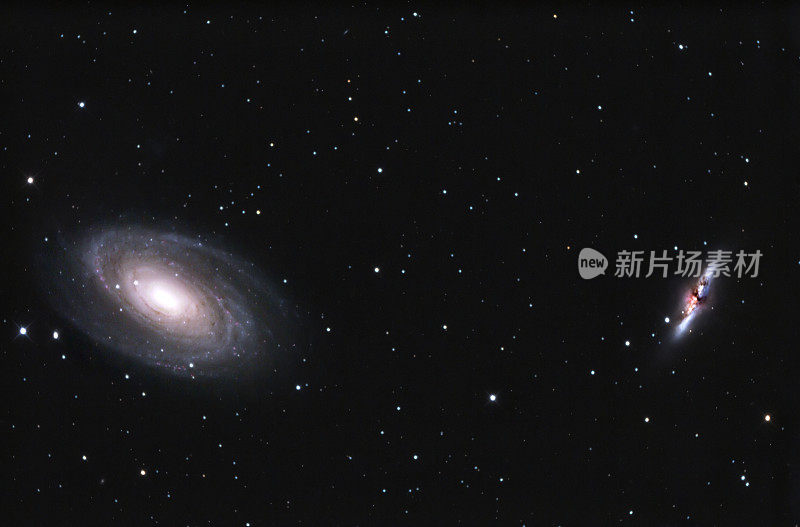 波德星系群，M81和M82