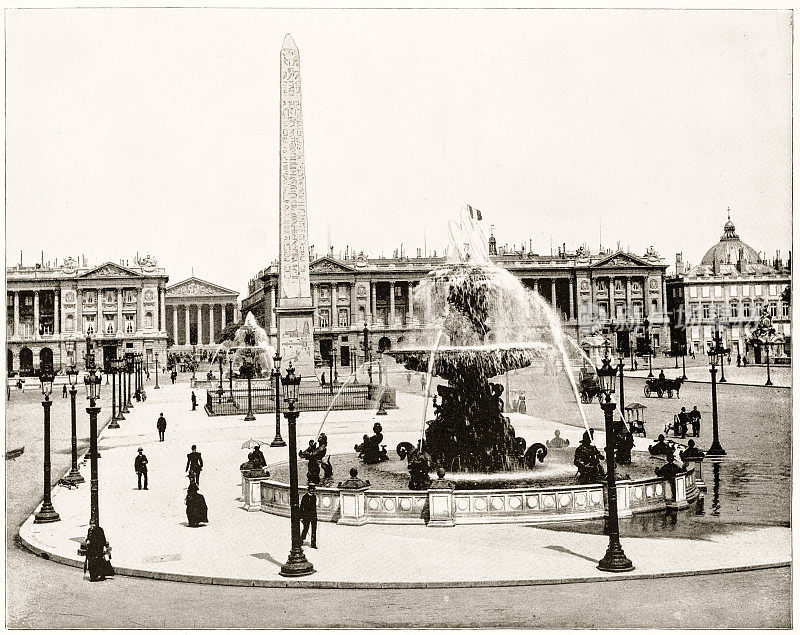 协和广场，巴黎，1880年代