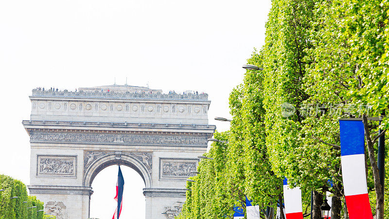 Champs-ElysÃ©es和巴黎凯旋门