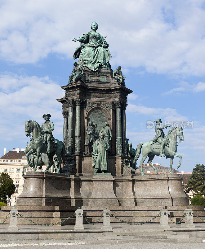 奥地利维也纳的玛丽亚·特蕾莎纪念碑