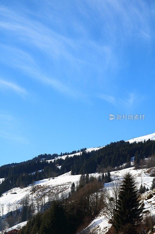 冬季奥地利萨尔巴赫马戏团滑雪胜地