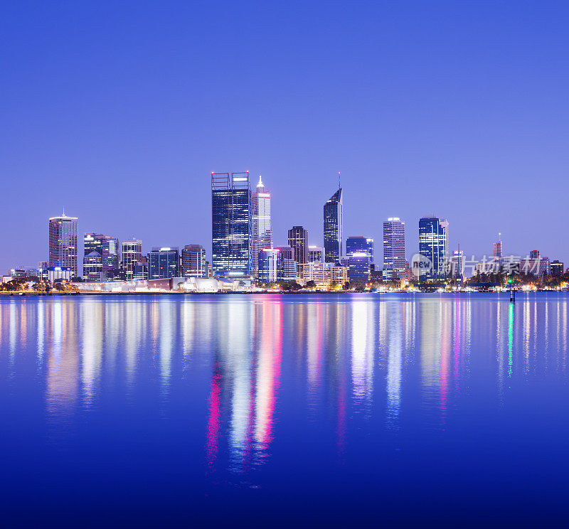 澳大利亚珀斯城市夜景