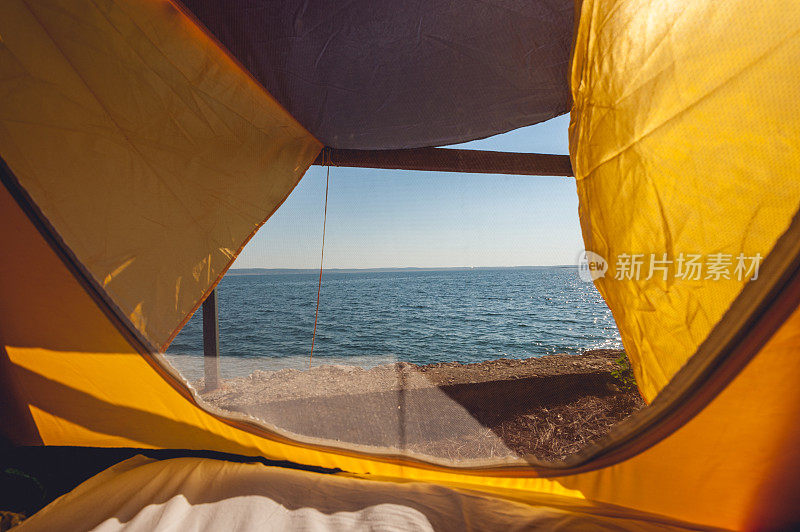 帐篷里的海景
