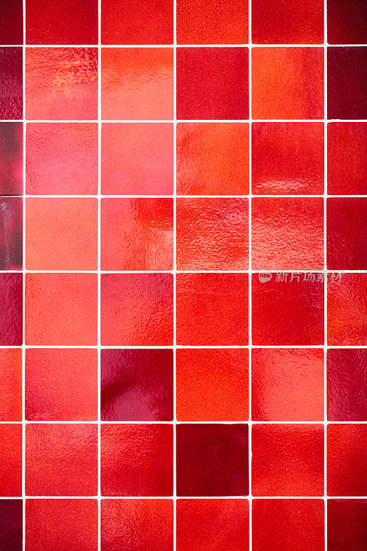 红色瓷砖墙背景
