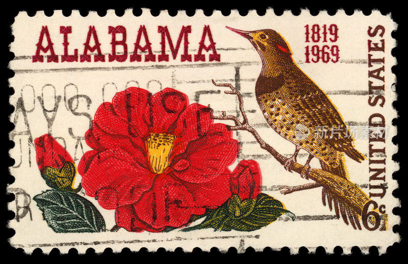 阿拉巴马州的邮票