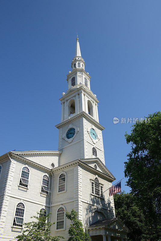 美国第一浸礼会教堂的尖塔
