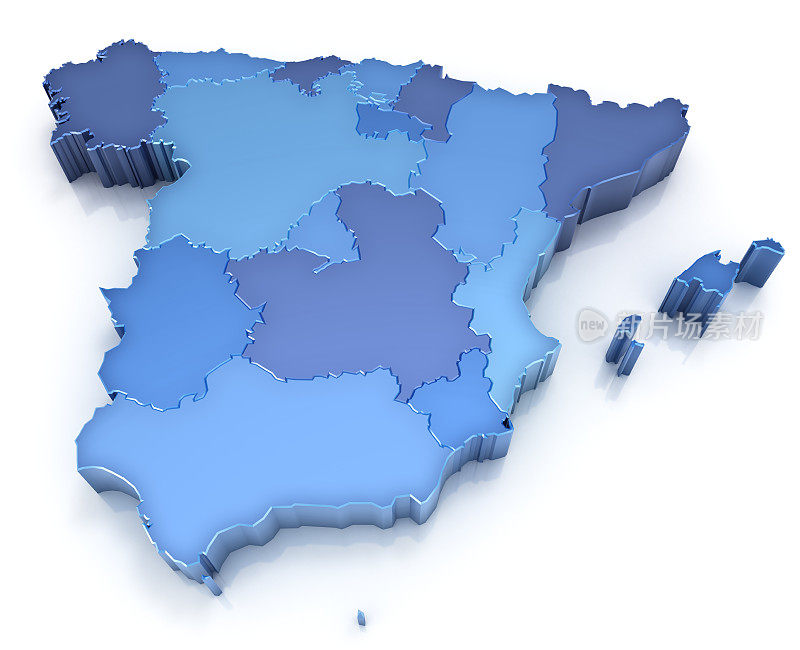 西班牙王国-地图与地区