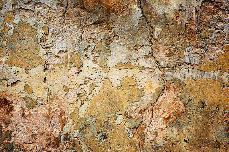 萨沃卡，开裂的墙面纹理