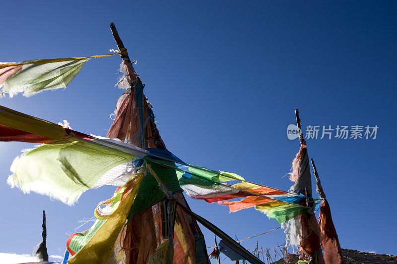 西藏祈祷旗帜