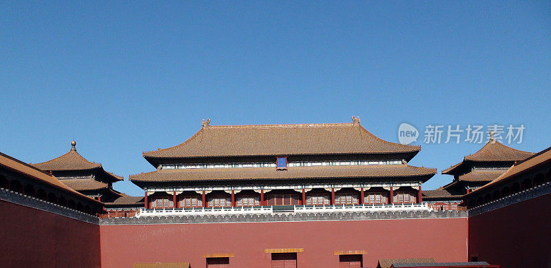 中国北京天安门广场紫禁城建筑外观