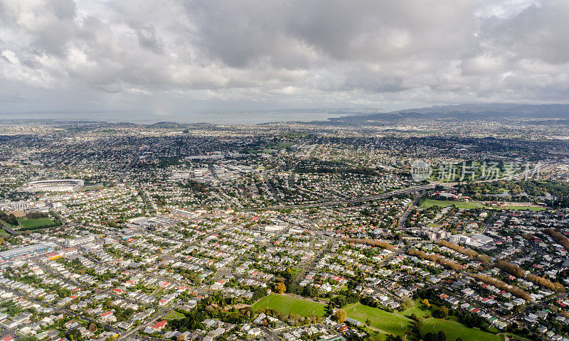 新西兰奥克兰市鸟瞰图