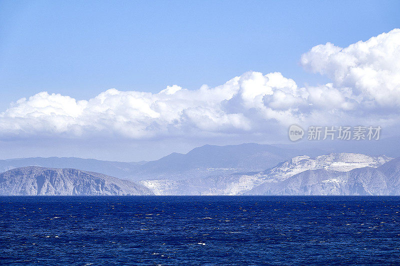 克里特岛上的海洋和景观