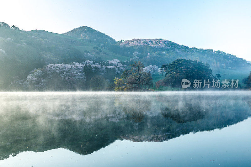 永碧水库美丽的山泉风景Vd737