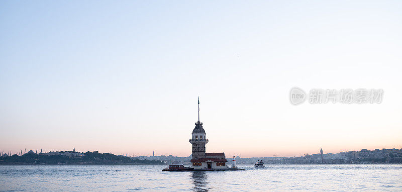 少女Tower-Maiden的Tower-Istanbul-Turkey