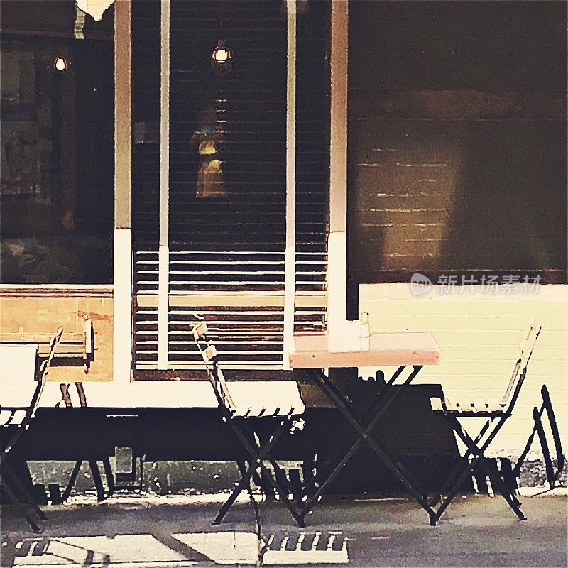 路边咖啡馆-桌椅
