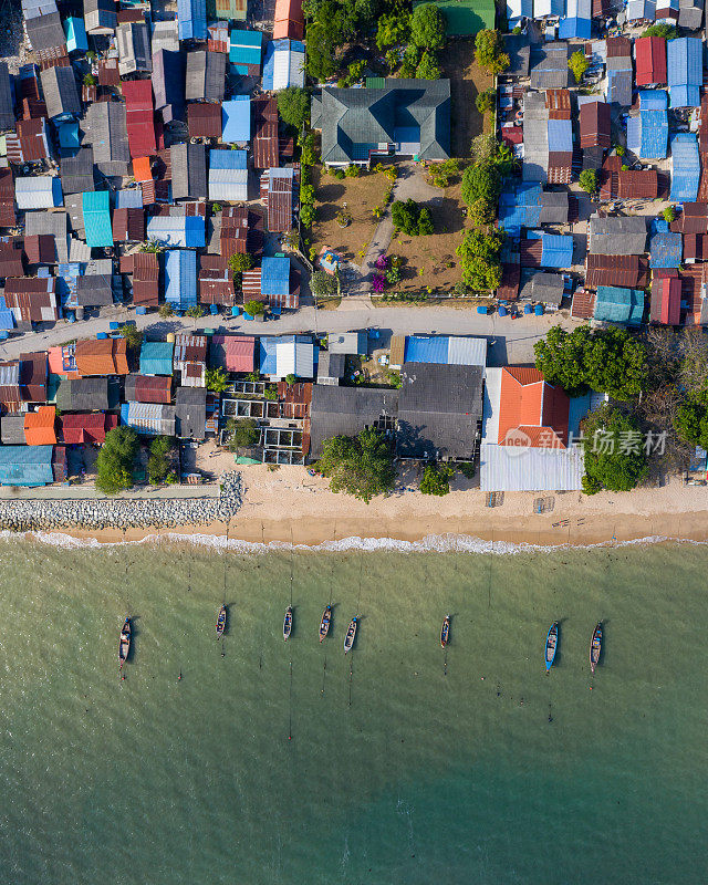 泰国普吉岛的一个渔村