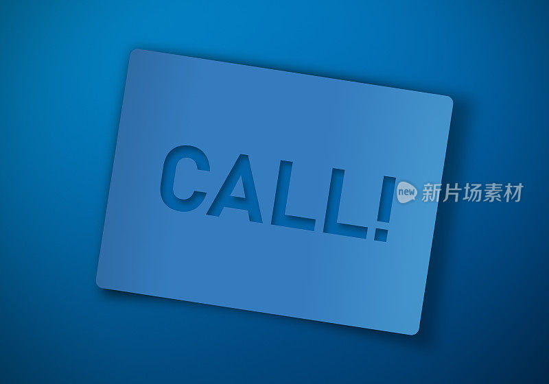 剪出卡片:CALL