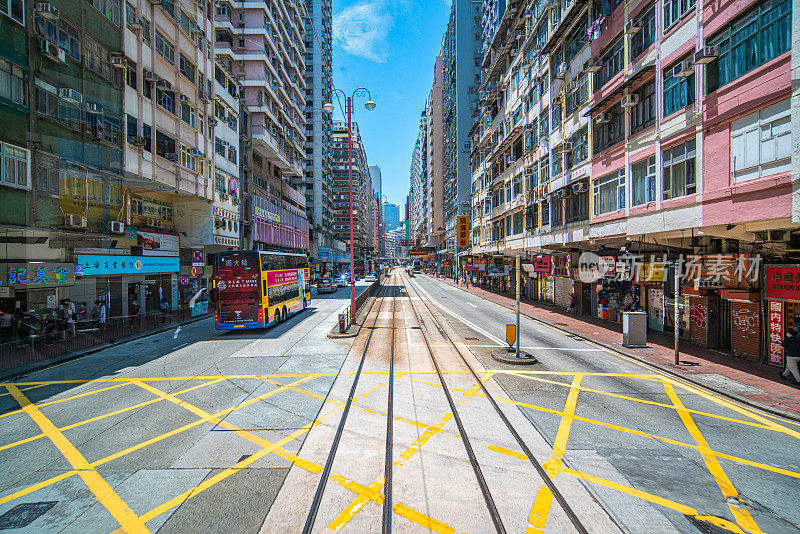 白天在湾仔，香港市中心