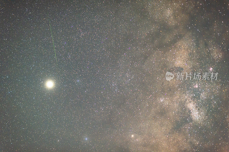 夜景银河背景