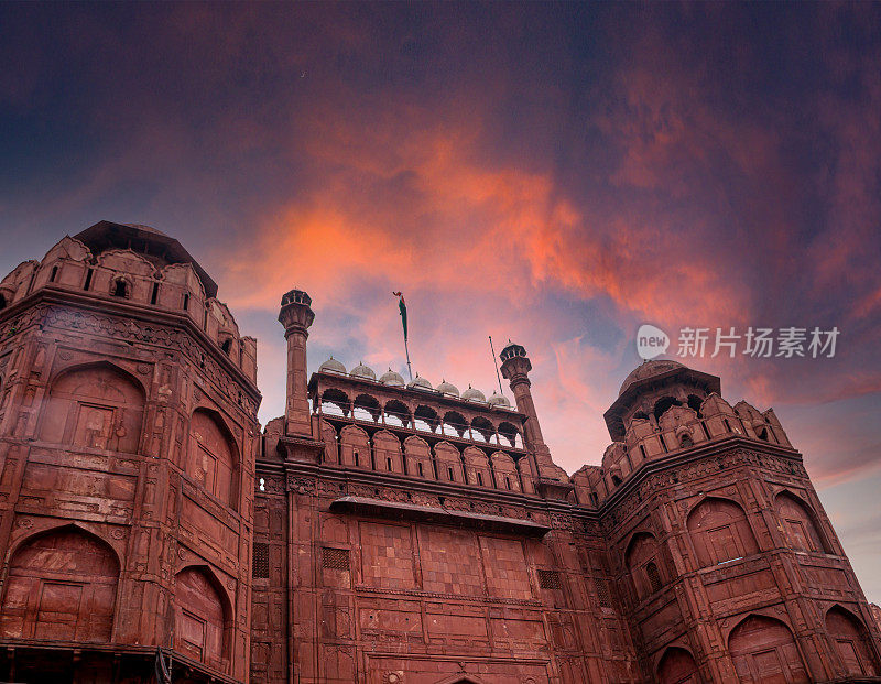 红色fort-Delhi