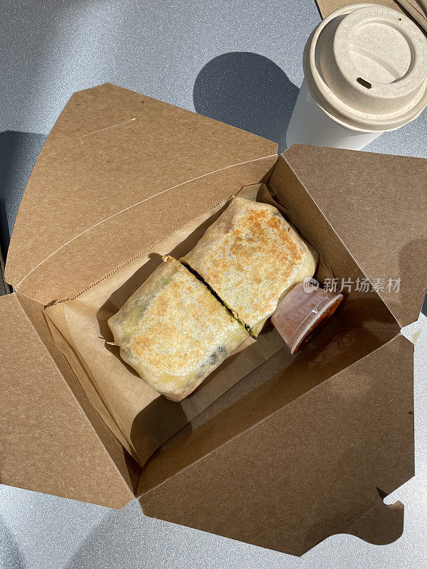 盒装早餐卷饼
