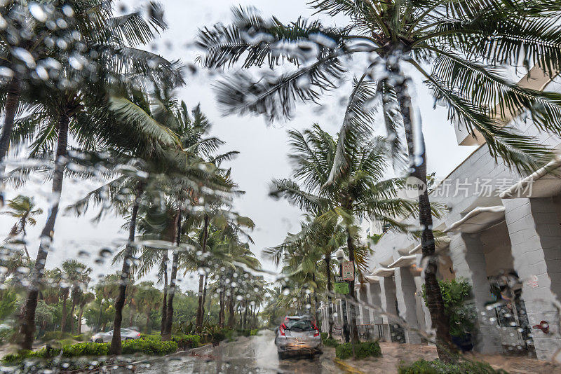 迈阿密海滩的飓风