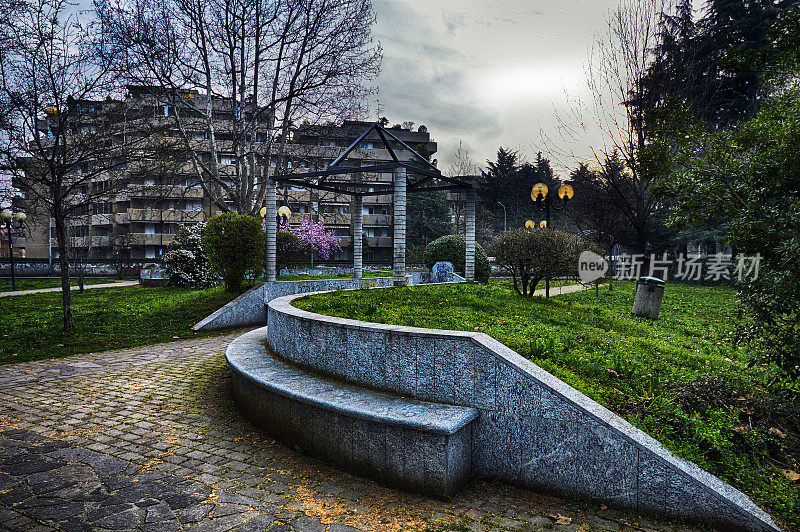 城市公园。Legnano。