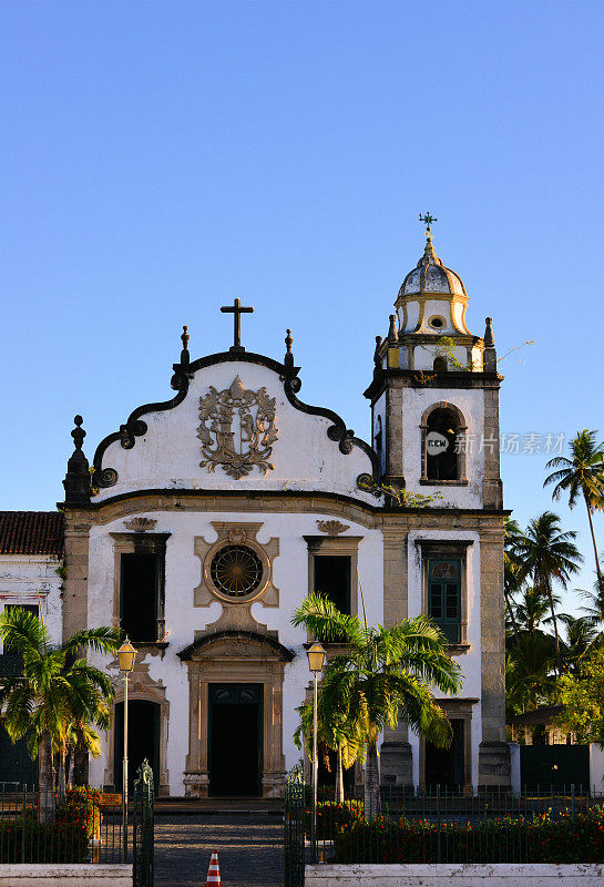 年代?o Bento church, Olinda，巴西，联合国教科文组织世界遗产