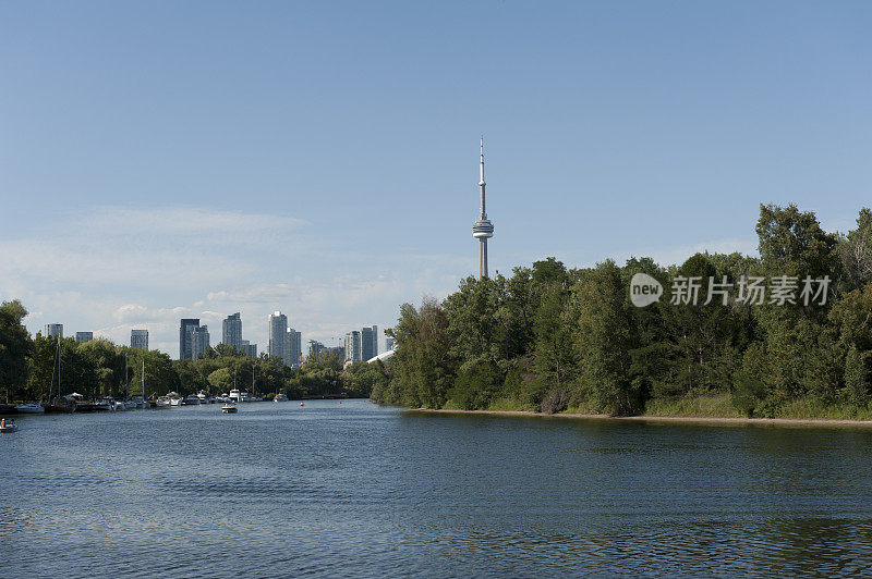 多伦多市中心的全景照片