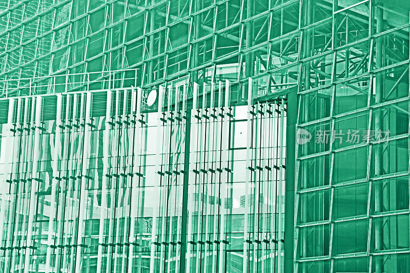 绿色经营理念:现代玻璃钢立面