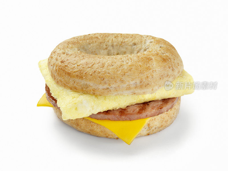 香肠鸡蛋早餐三明治